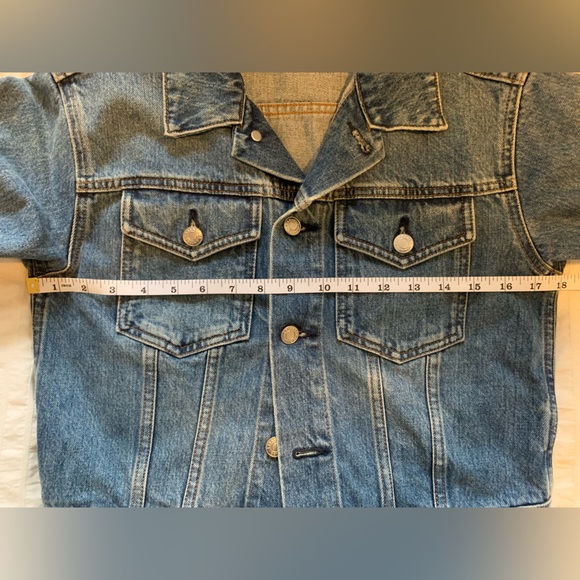 Everlane The Cropped Denim Jacket jean size Small - Picture 6 of 8